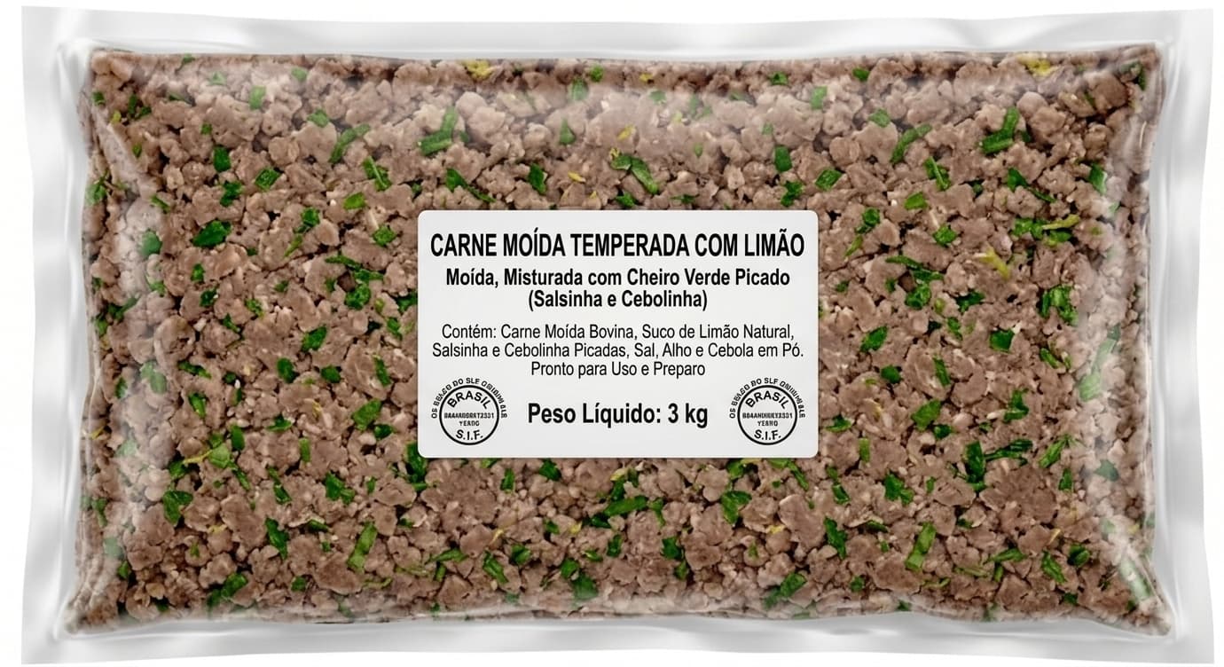 Carne Moida Temperada 3kg